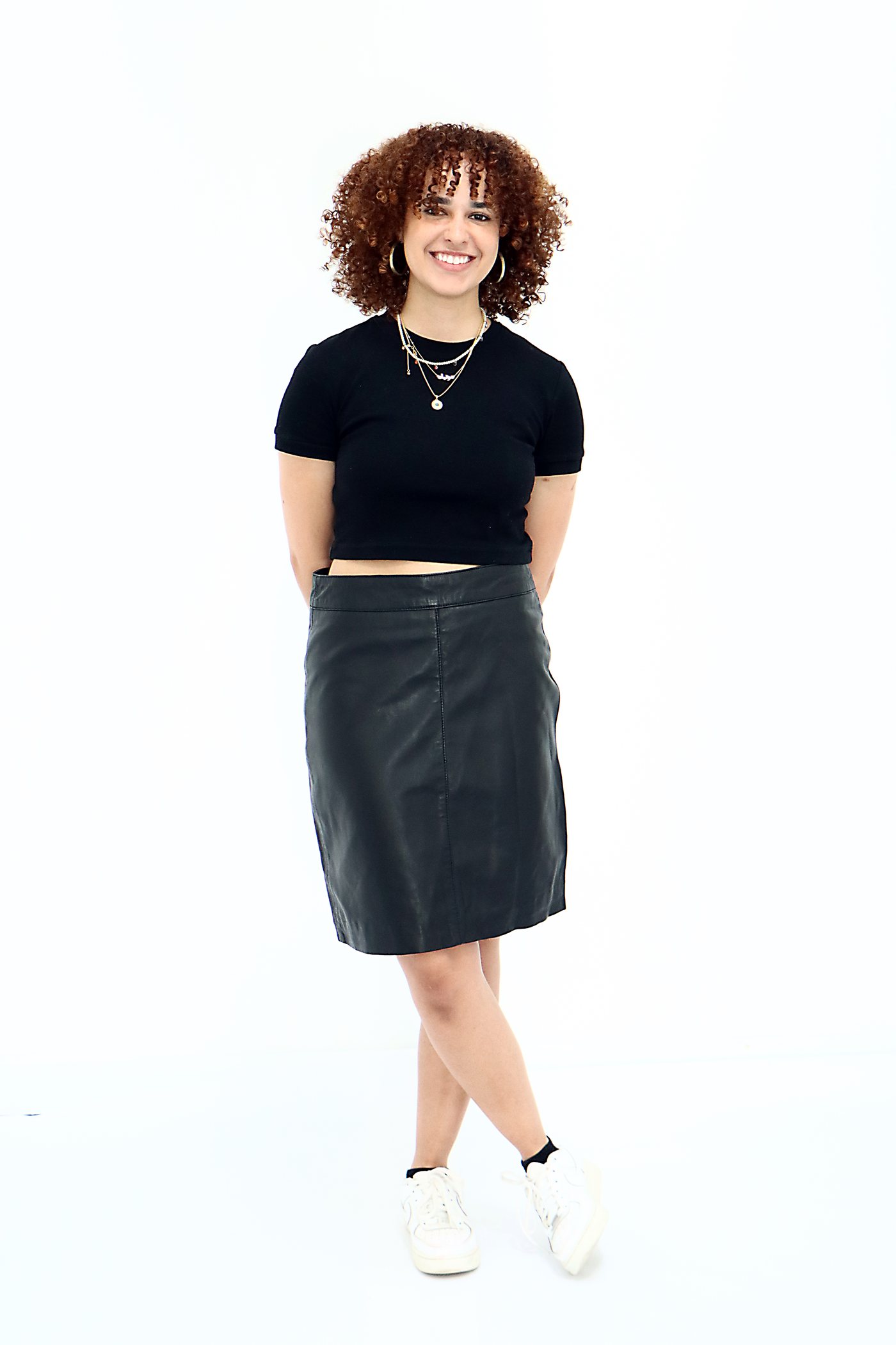 ZAAM Leather Clea Skirt