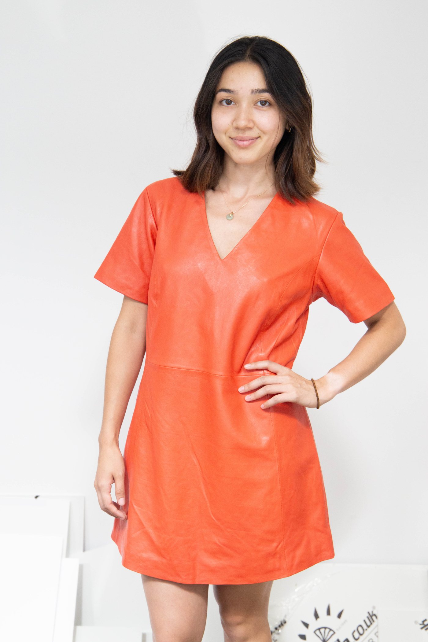 ZAAM Leather Tina Dress