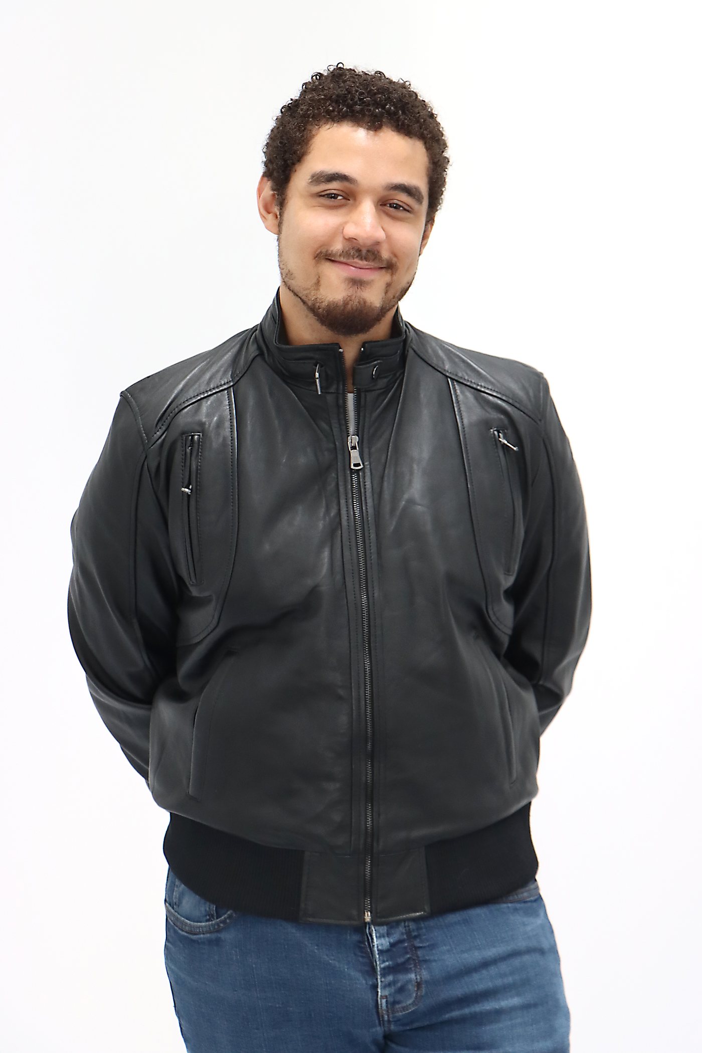 ZAAM Leather Bomber